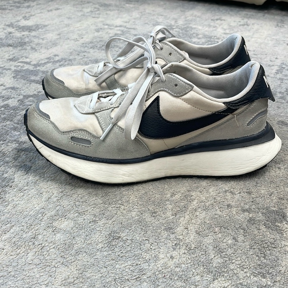 Nike Phoenix Waffle Sneakers Athletic Shoes White Sanddrift Black Womens 9.5 - Picture 2 of 15
